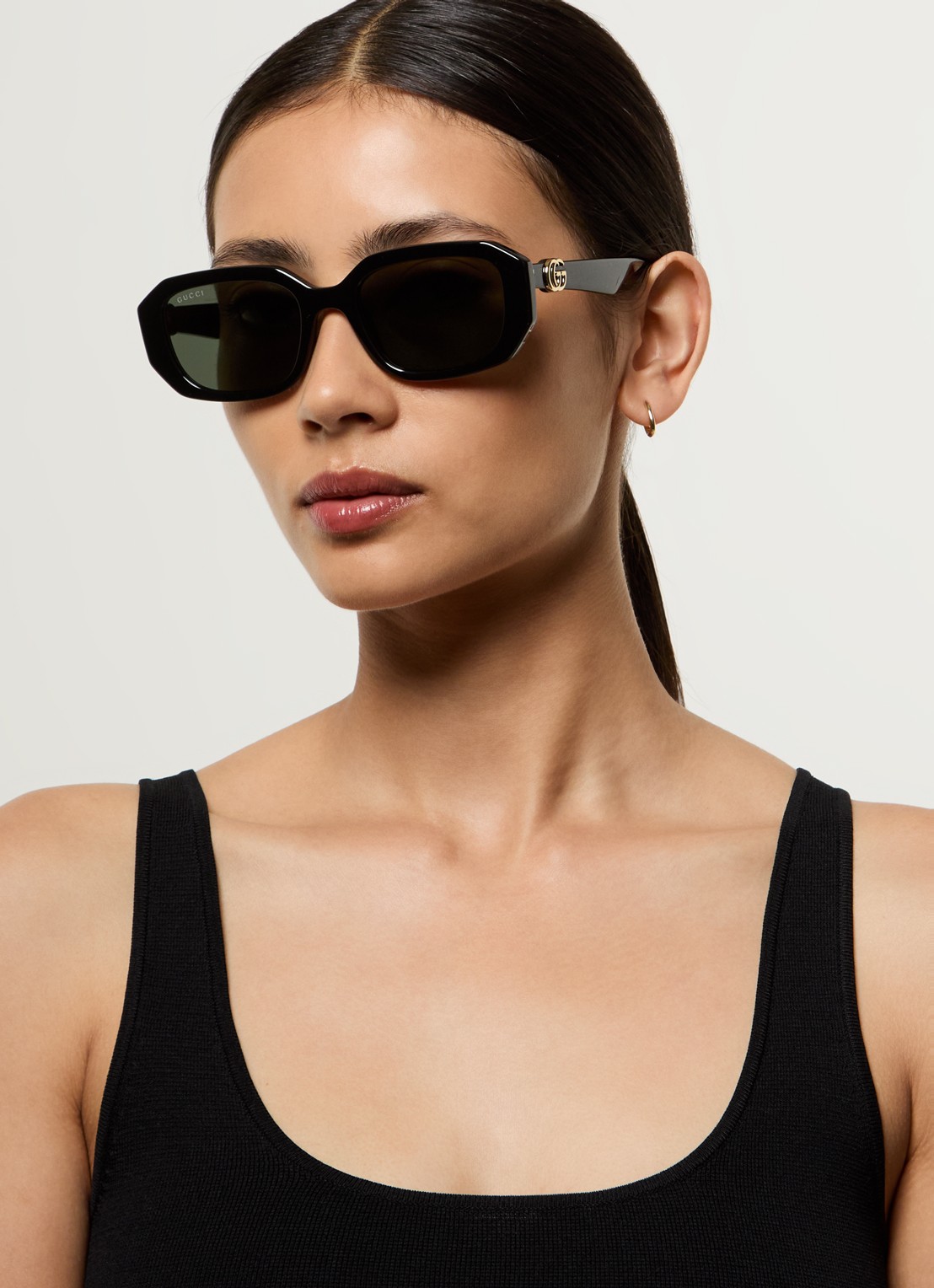 Gucci Retro zonnebril GG1535S - voorkant 2 zwart