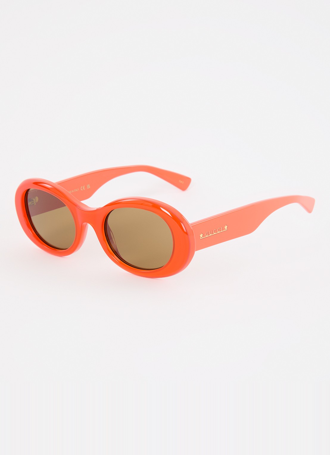 Gucci Retro zonnebril GG1587S - voorkant neonoranje