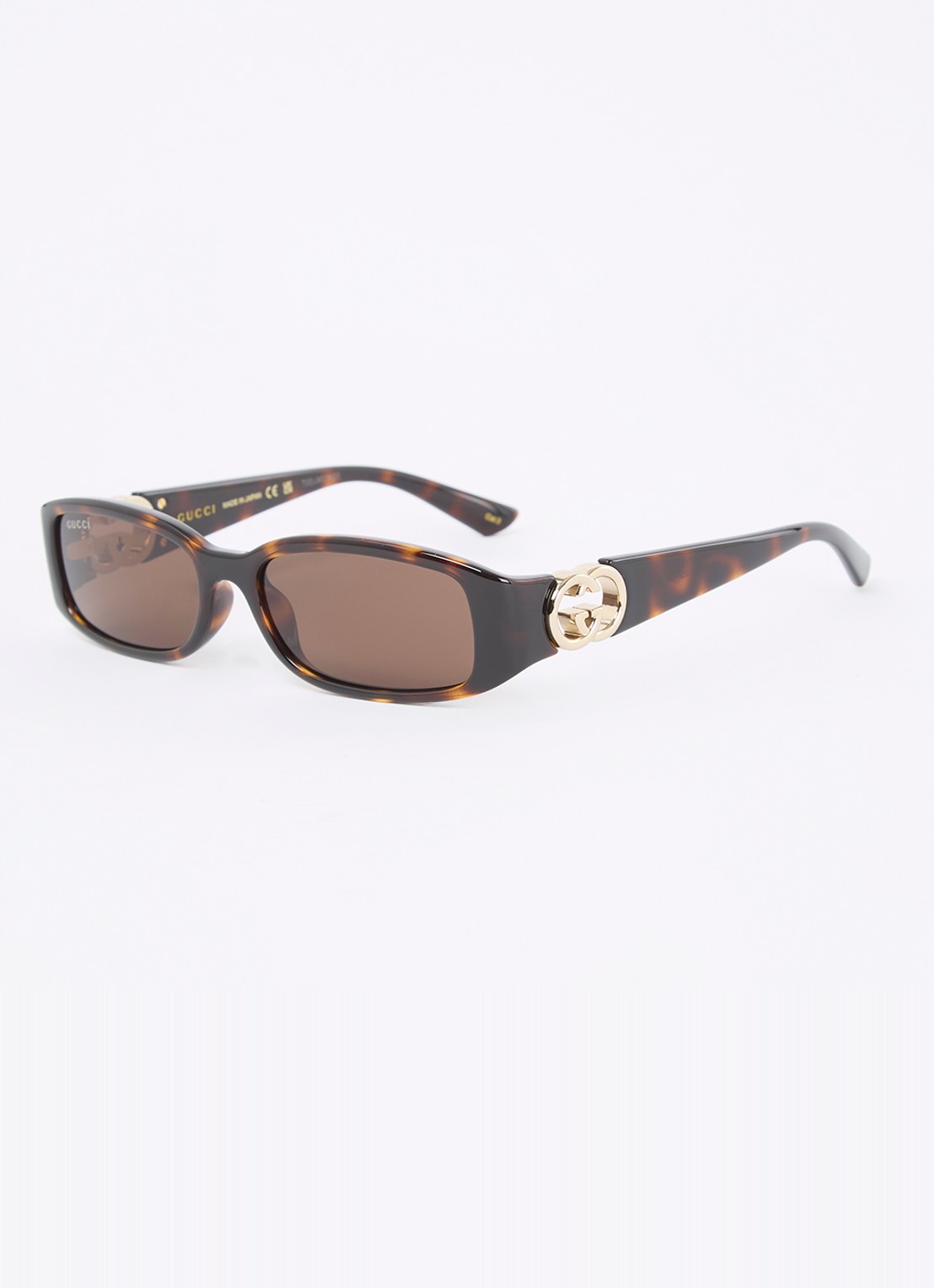 Gucci Retro zonnebril GG1661S - voorkant donkerbruin