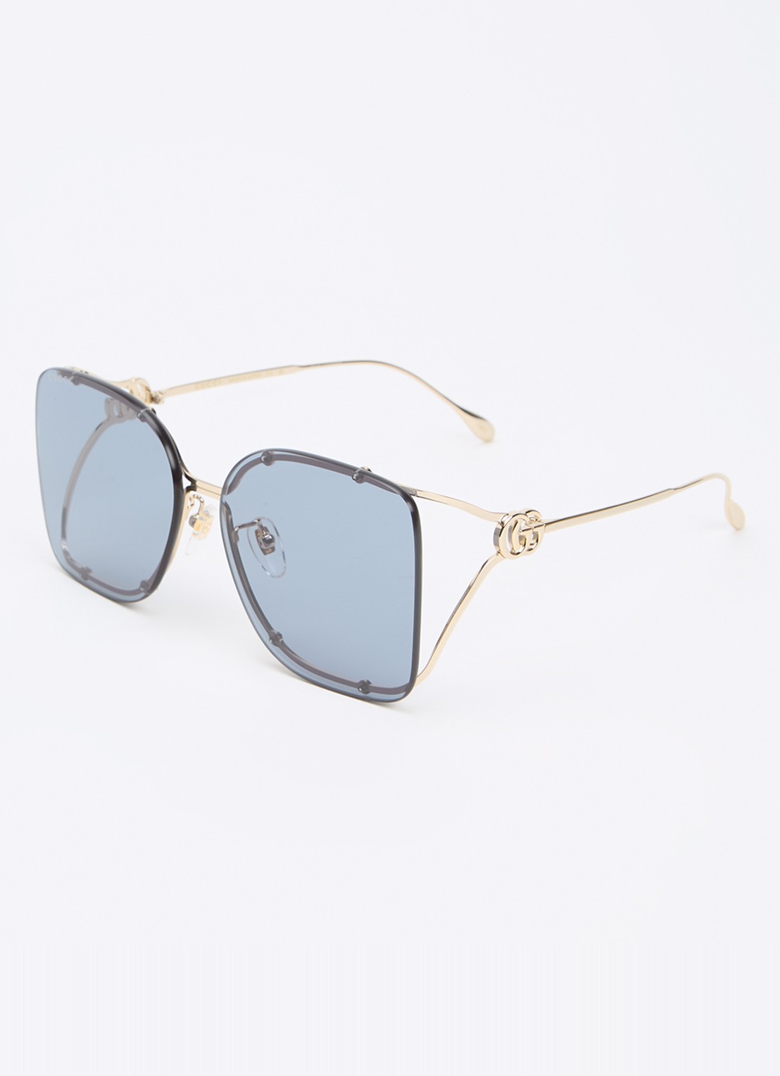 Gucci Retro zonnebril GG1713SA - voorkant goud