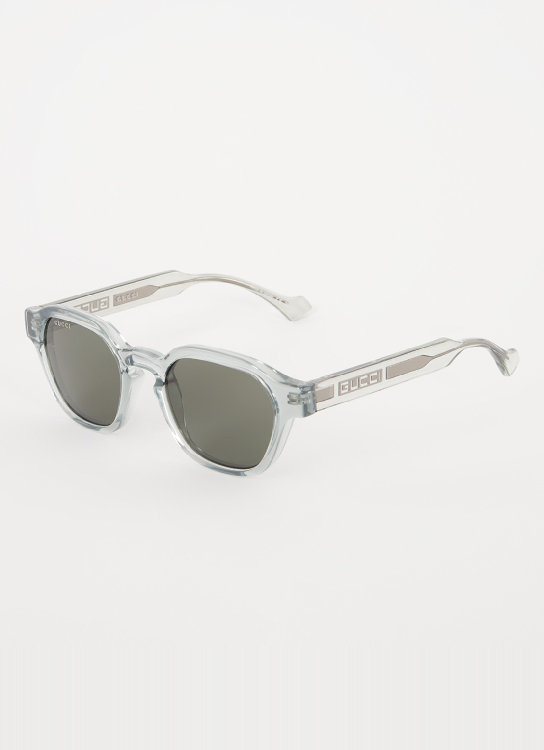 Gucci Retro zonnebril GG1730S - voorkant lichtgrijs