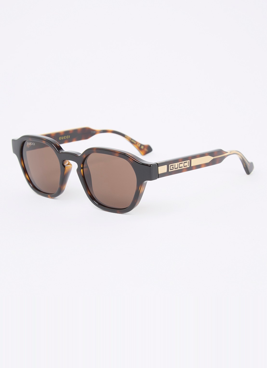 Gucci Retro zonnebril GG1730S  - voorkant 4 donkerbruin