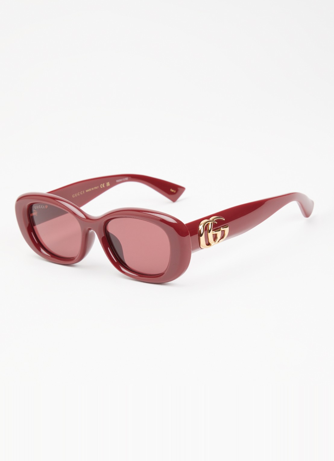 Gucci Retro zonnebril GG1829SK - voorkant bordeauxrood