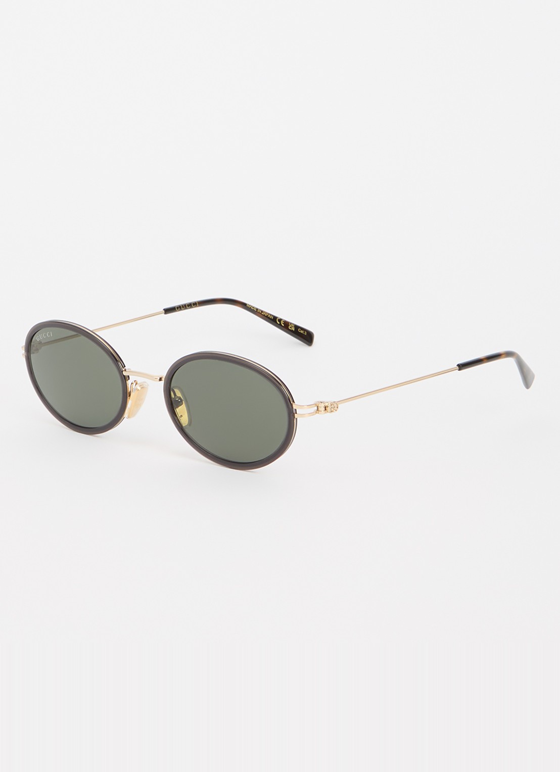 Gucci Retro zonnebril GG1980S - voorkant 4 goud