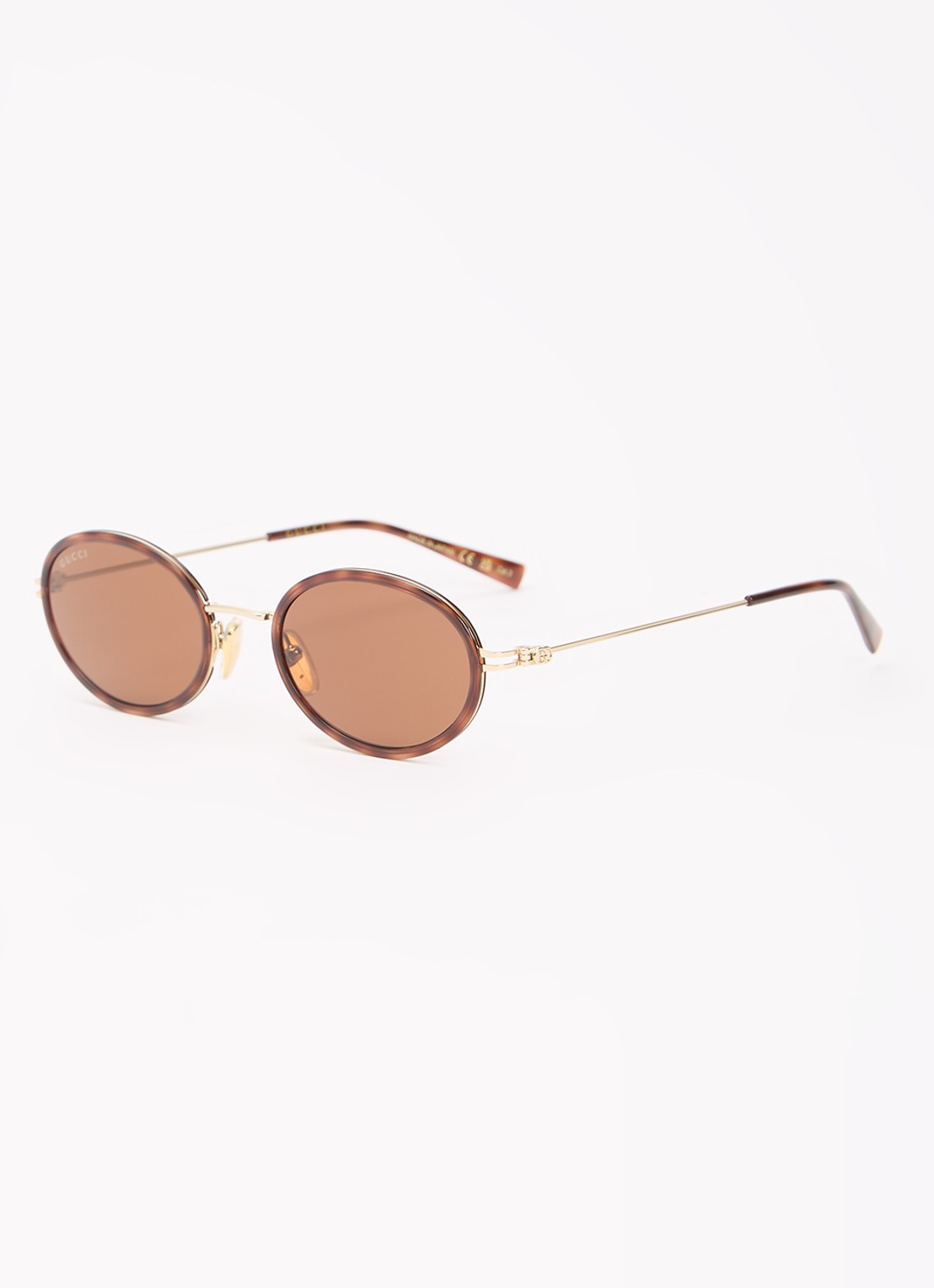 Gucci Retro zonnebril GG1980S - voorkant goud