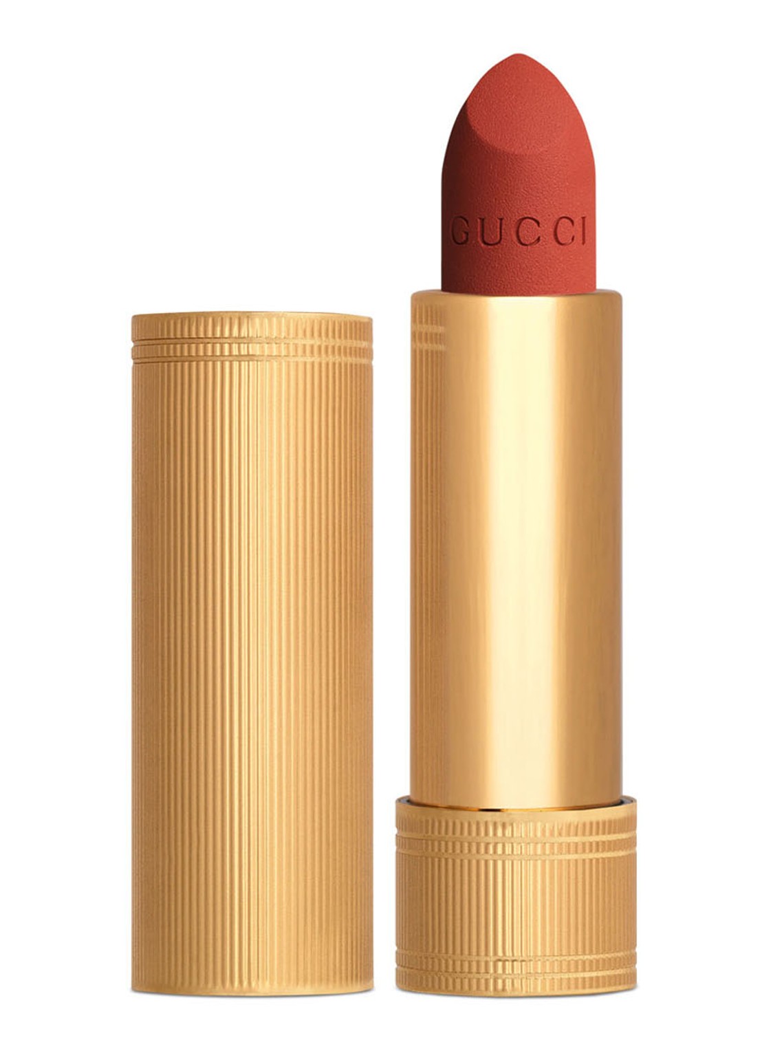 Gucci Rouge à Lèvres Matte Finish - matte Lipstick - voorkant frances fire