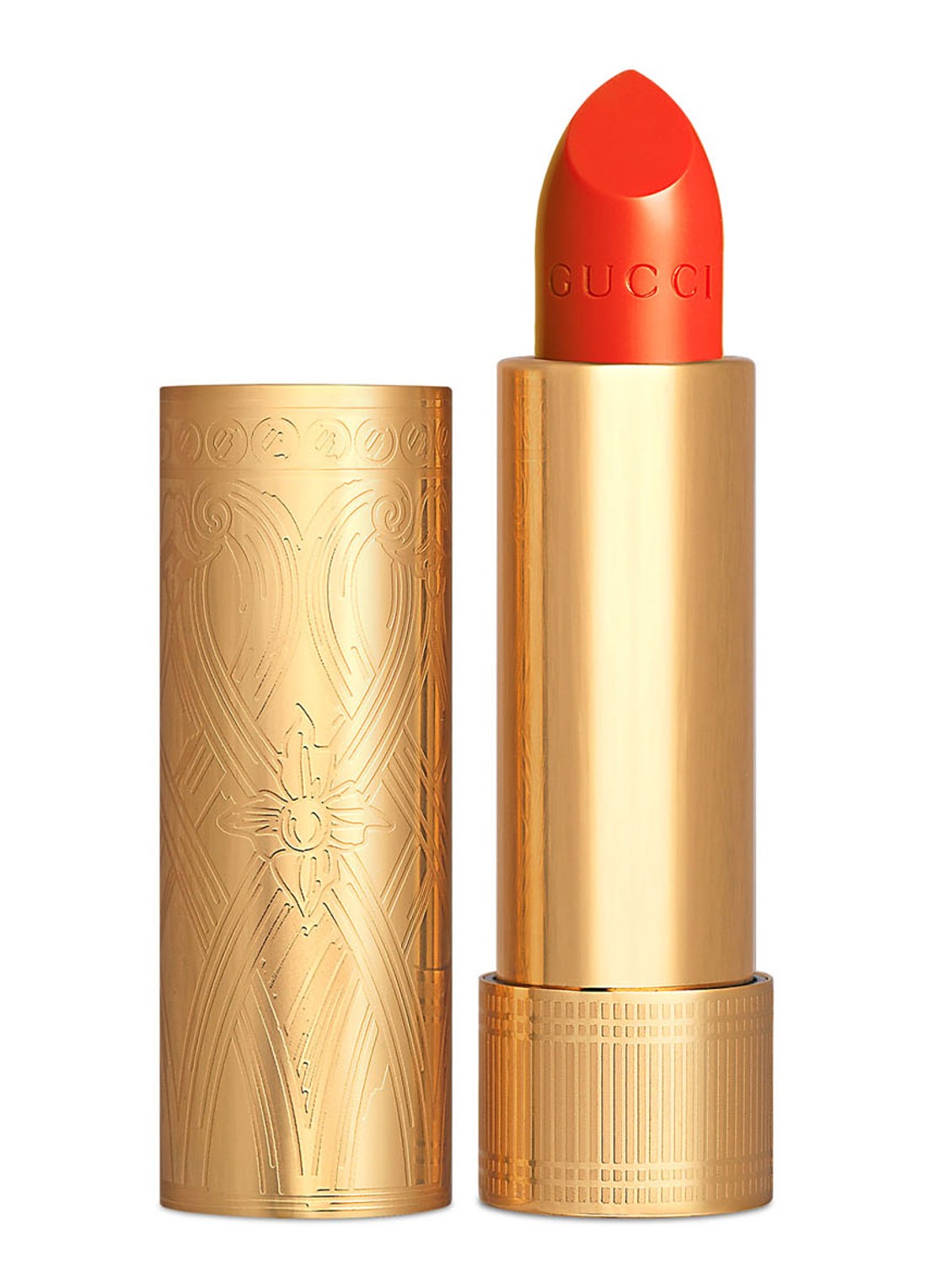 Gucci Rouge à Lèvres Satin - lipstick - voorkant 302 agatha orange