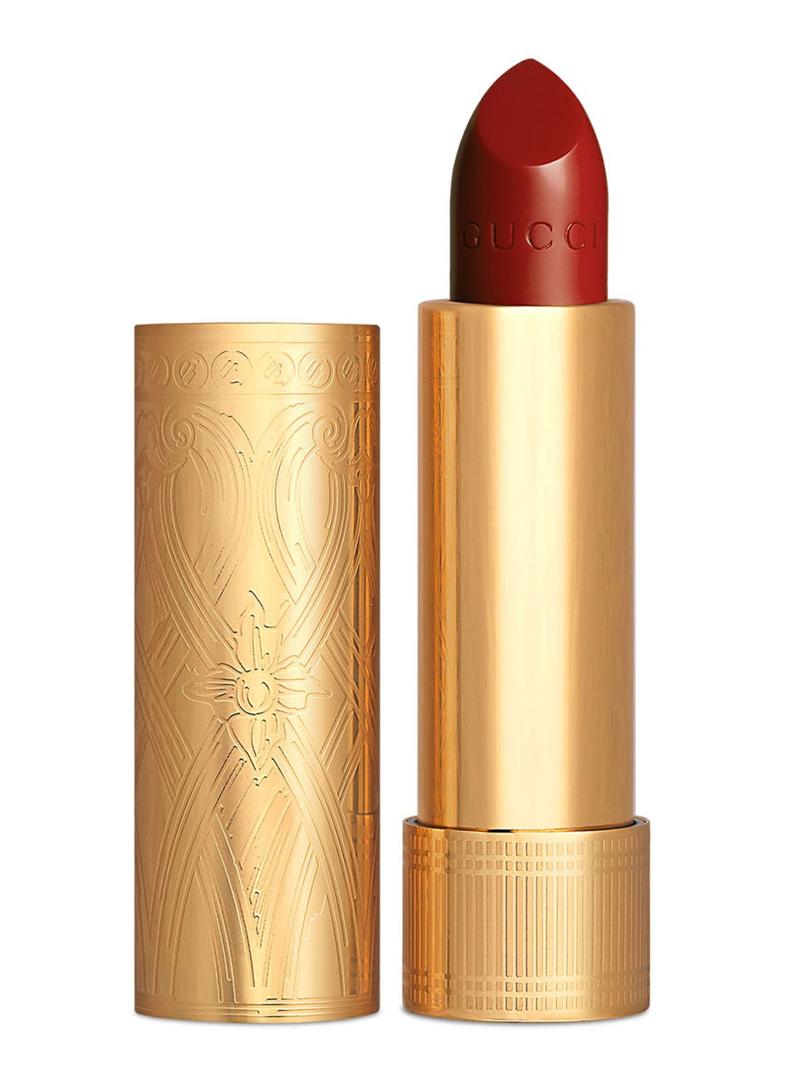Gucci Rouge à Lèvres Satin - lipstick - voorkant 504 myra crimson