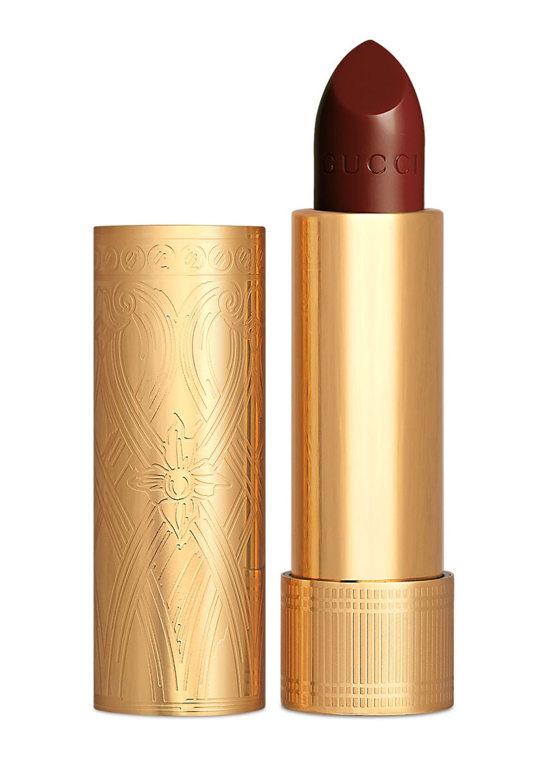 Gucci Rouge à Lèvres Satin - lipstick - voorkant 507 ivy dark red