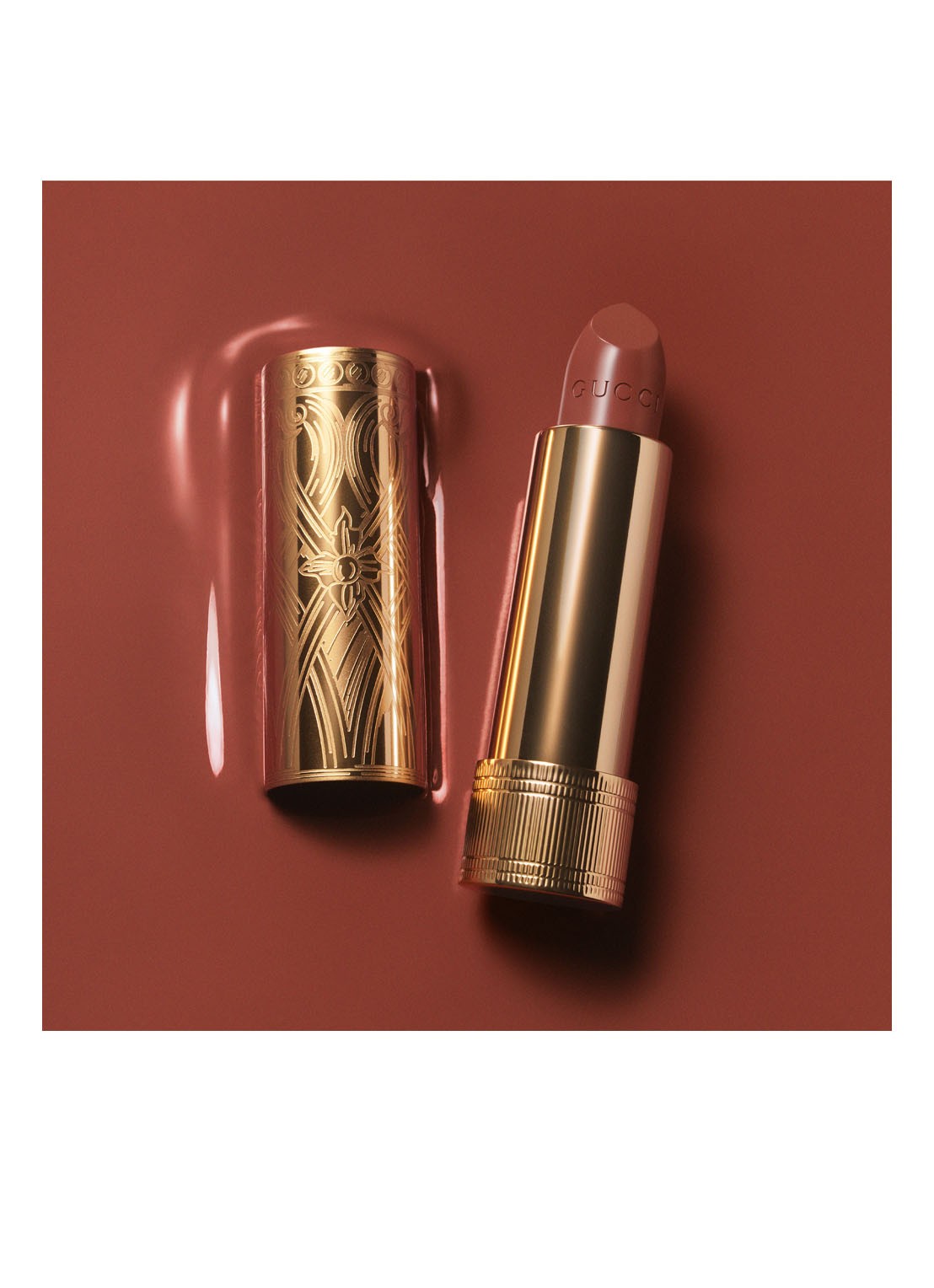 Gucci Rouge à Lèvres Satin - lipstick - detail 3 122 eliza ginger