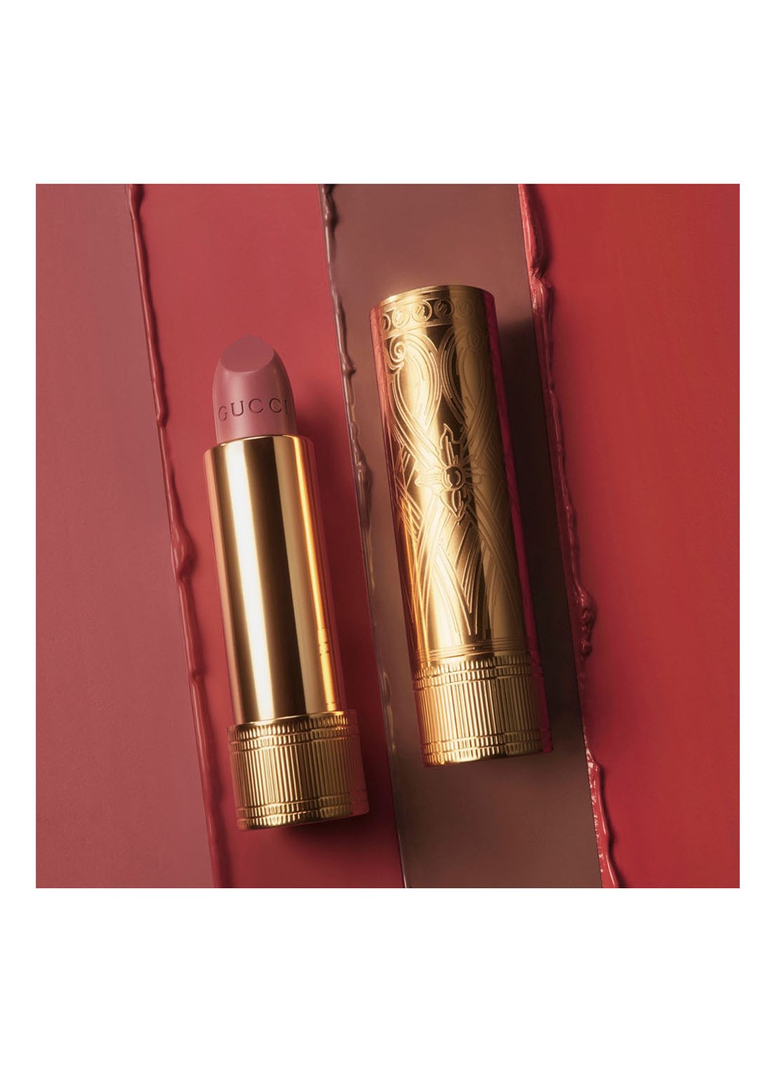Gucci Rouge à Lèvres Satin Lipstick - detail 4 suzanne sunset