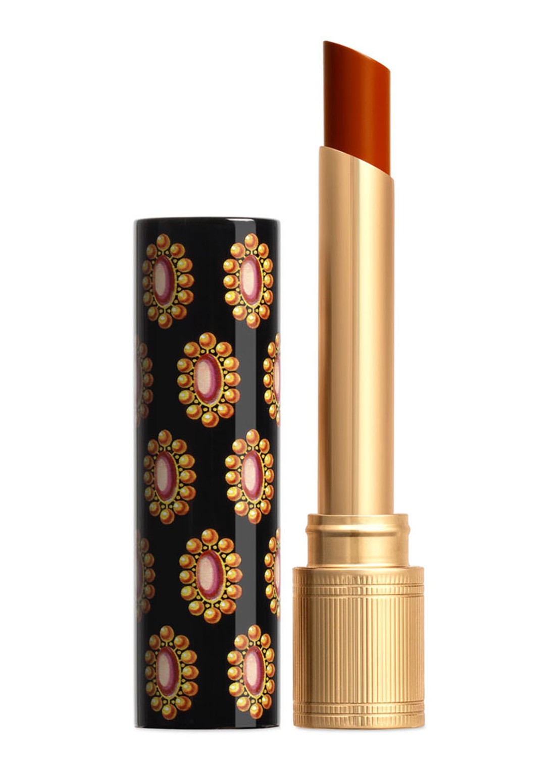 Gucci Rouge de Beauté Brillant Glow en Care - lipstick - voorkant 6 307 louise orange