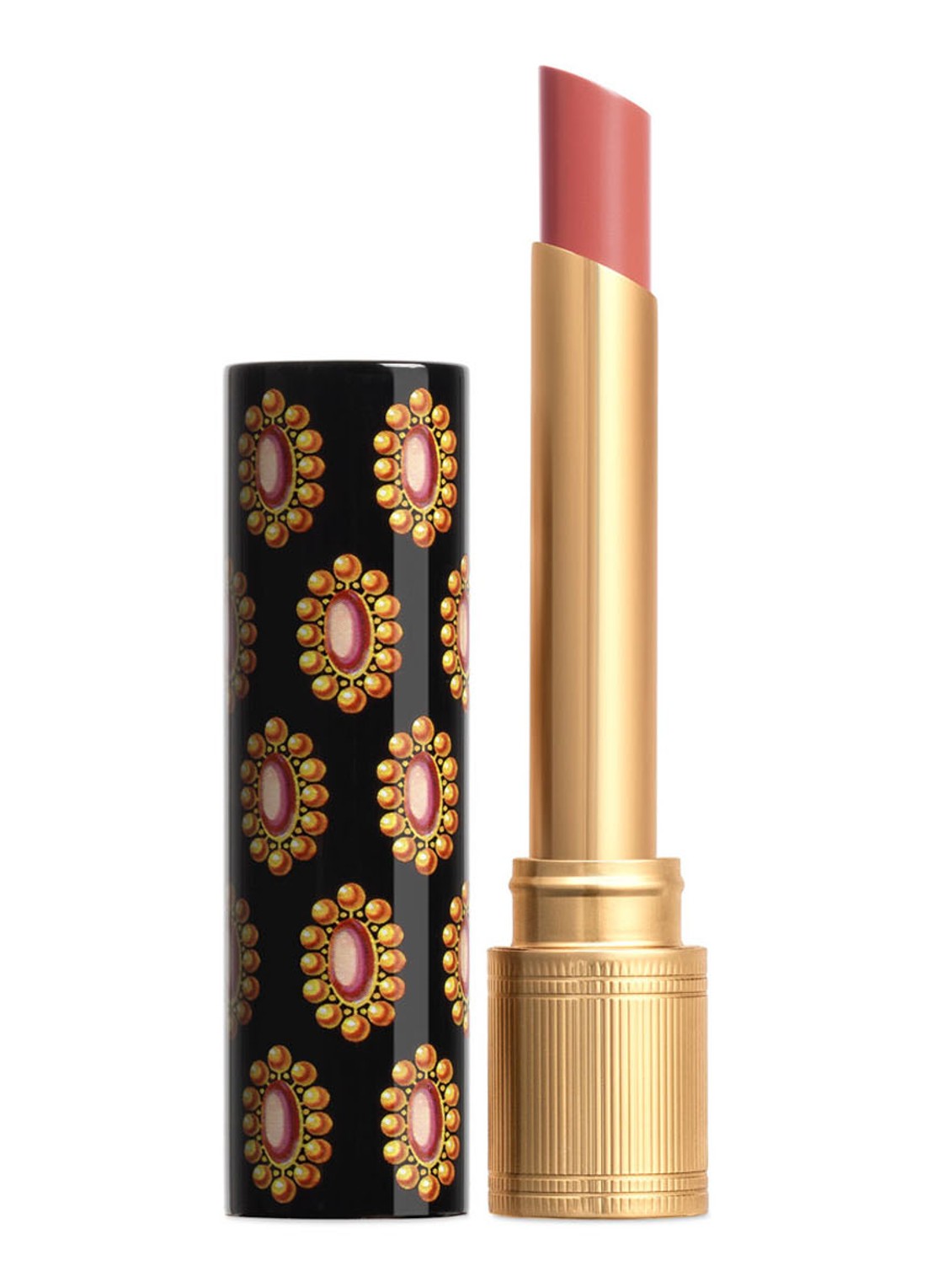 Gucci Rouge de Beauté Brillant Glow en Care - lipstick - voorkant 6 112 sally soft honey