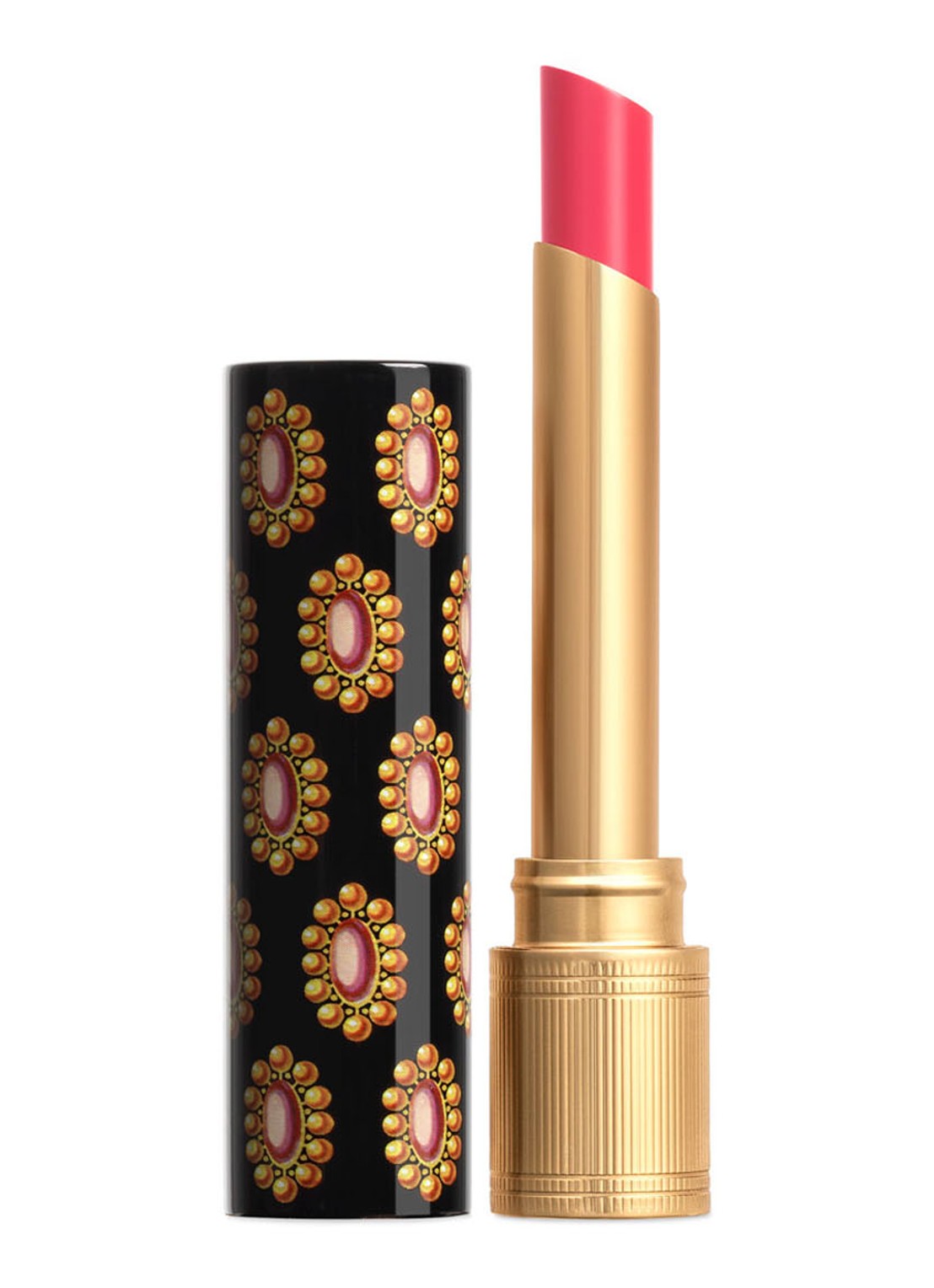 Gucci Rouge de Beauté Brillant Glow en Care - lipstick - voorkant 6 412 princess narah rose