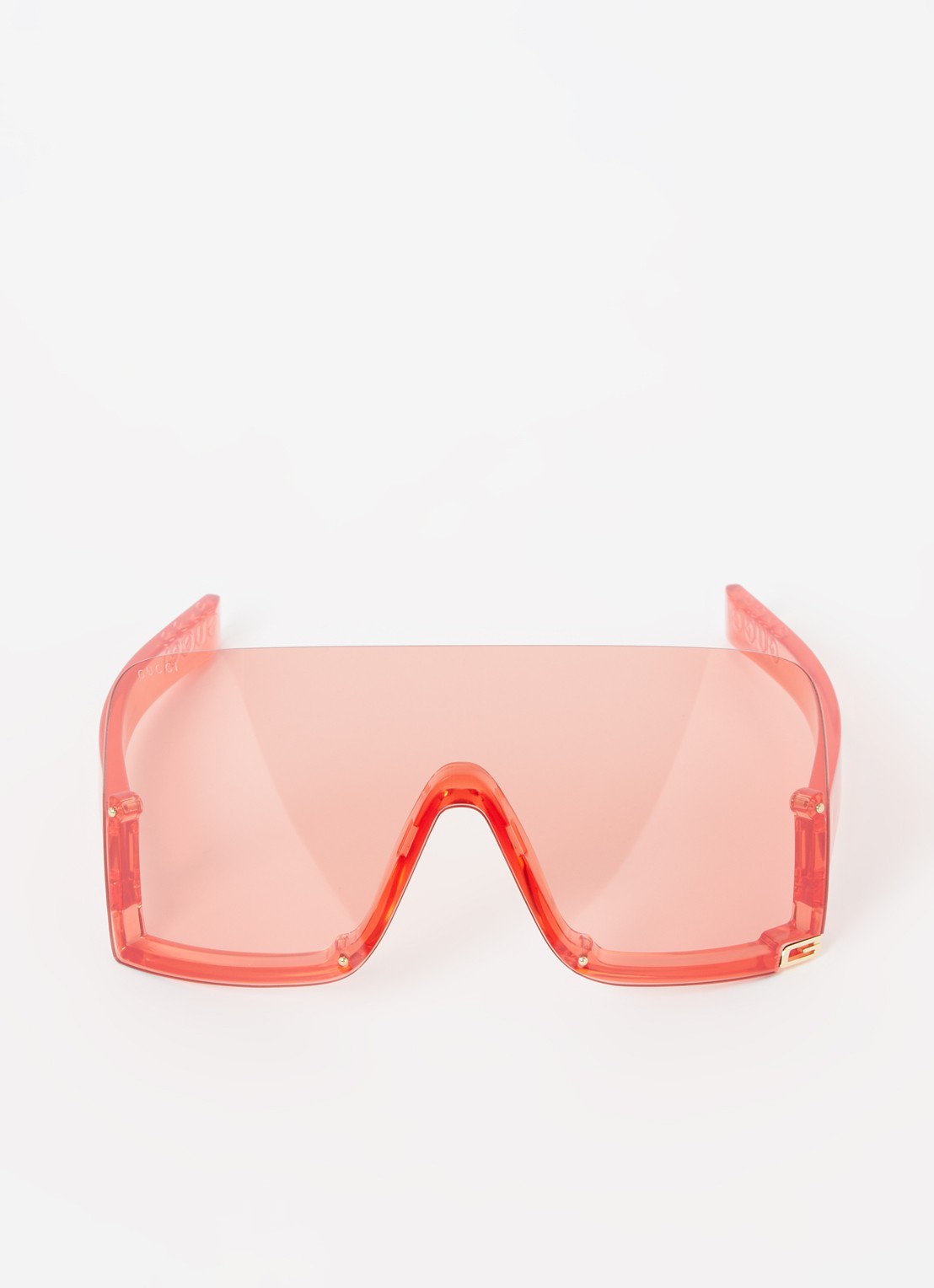 Gucci Shield zonnebril GG1631S - detail 3 rood