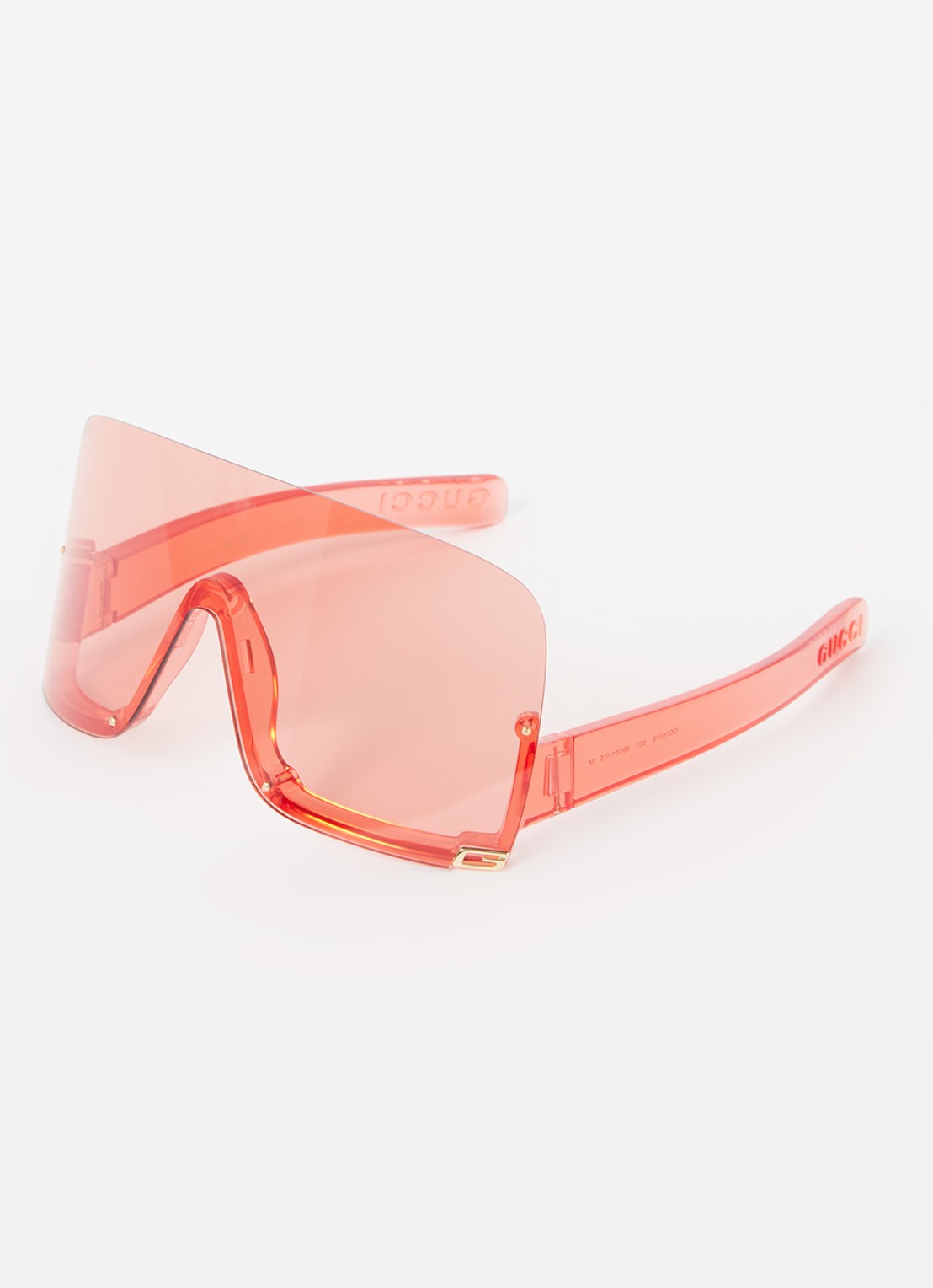 Gucci Shield zonnebril GG1631S - voorkant rood