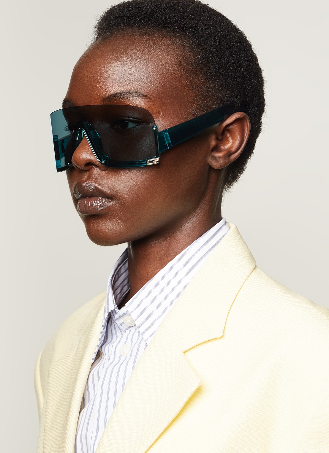 Gucci Shield zonnebril GG1637S - voorkant 5 turquoise