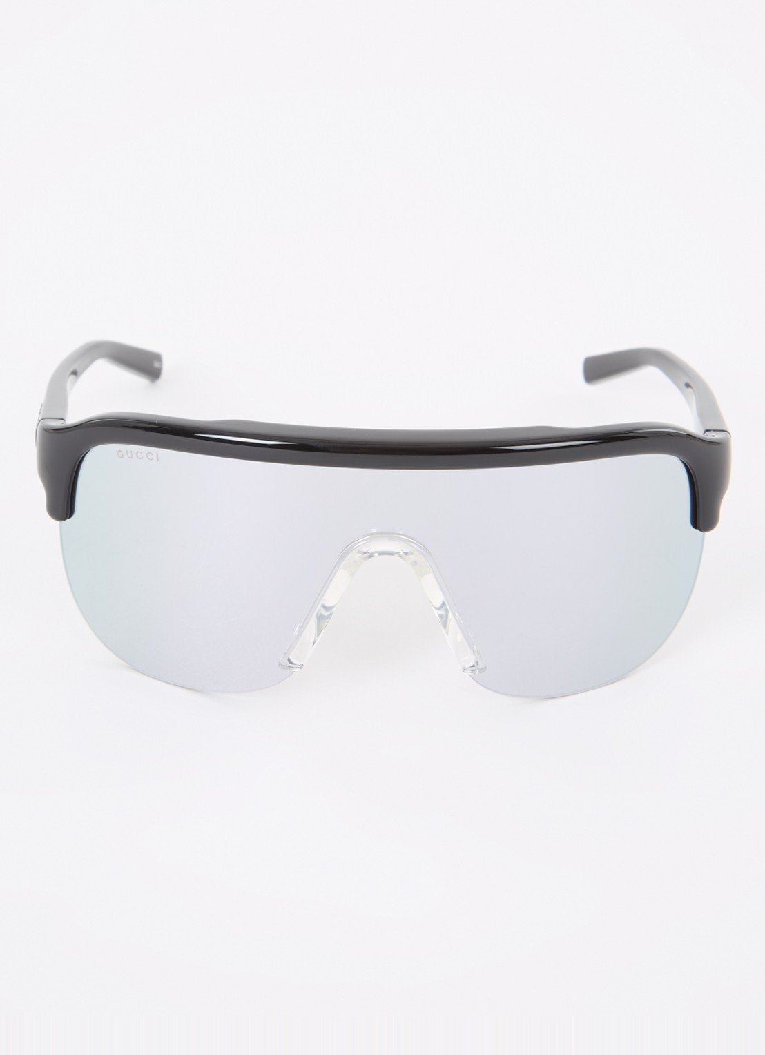 Gucci Shield zonnebril GG1645S - detail zwart