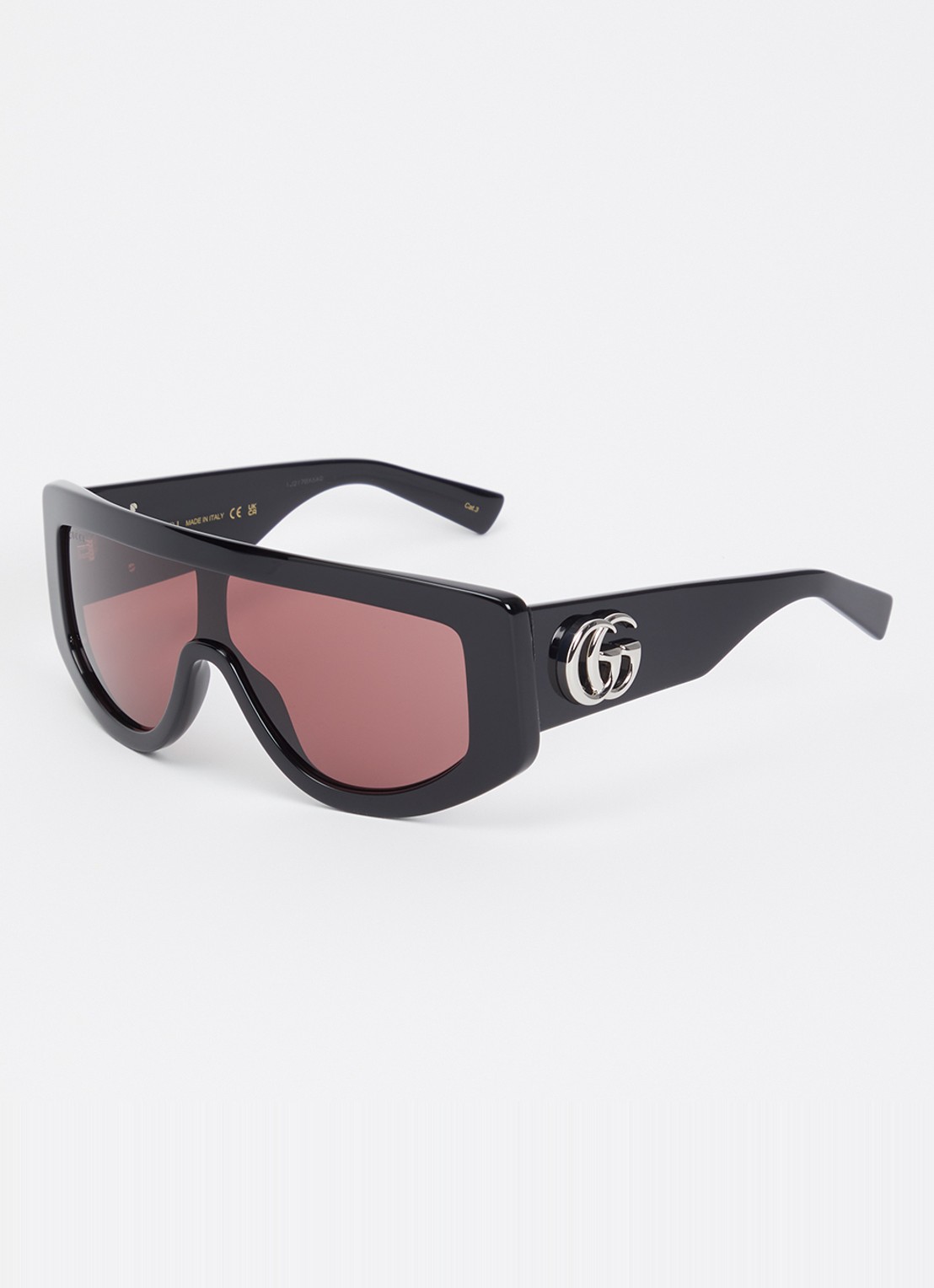 Gucci Shield zonnebril GG1950S - voorkant 4 zwart