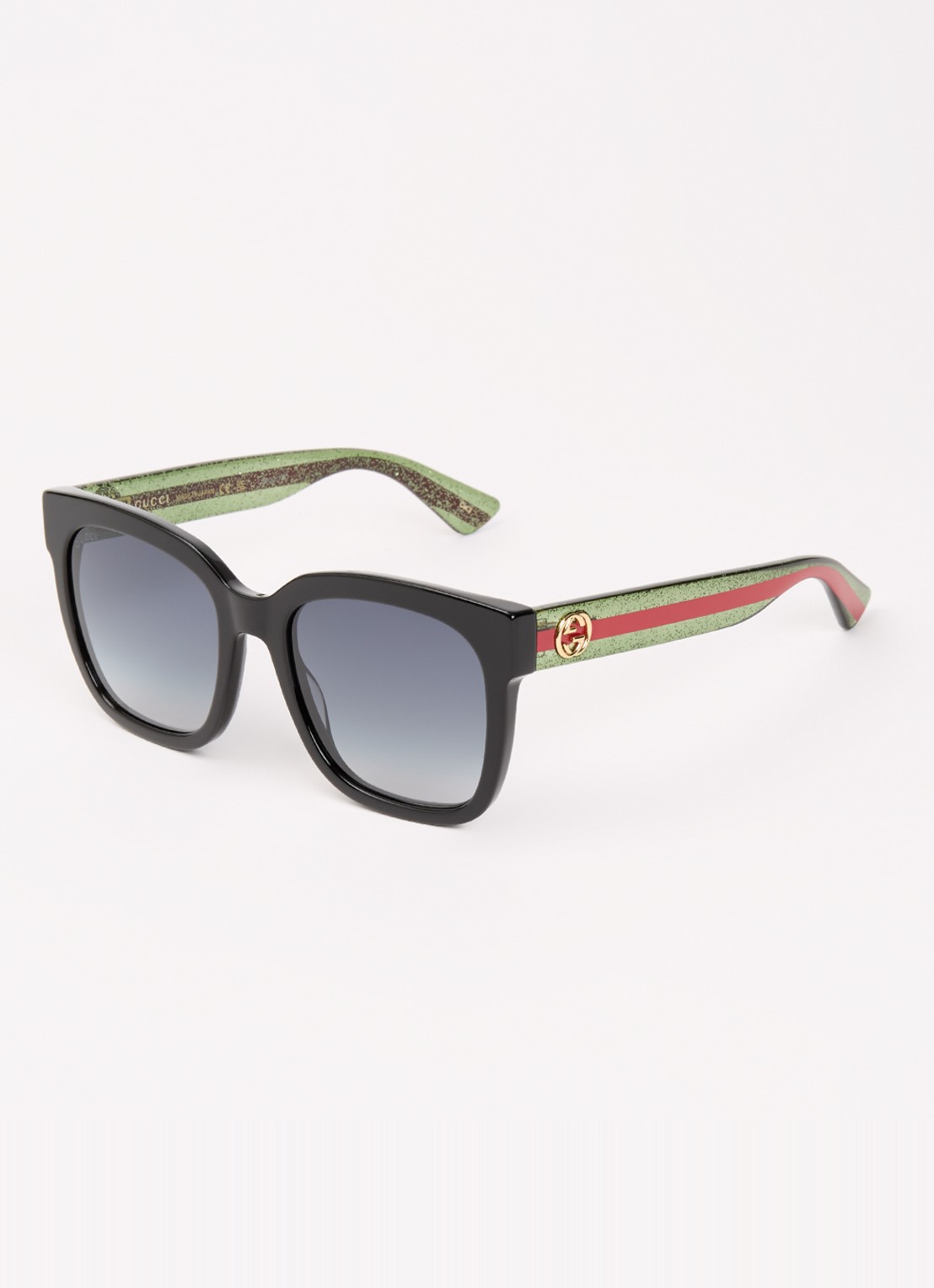 Gucci Wayfarer zonnebril GG0034SN - voorkant 4 zwart