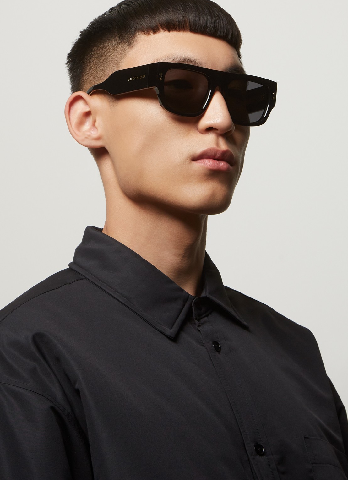 Gucci Wayfarer zonnebril GG1262S - voorkant 5 zwart