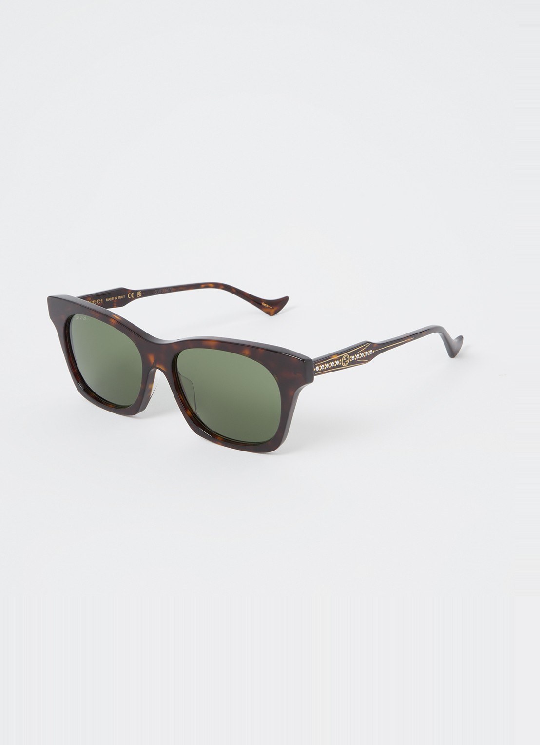 Gucci Wayfarer zonnebril GG1299S - voorkant 4 donkerbruin