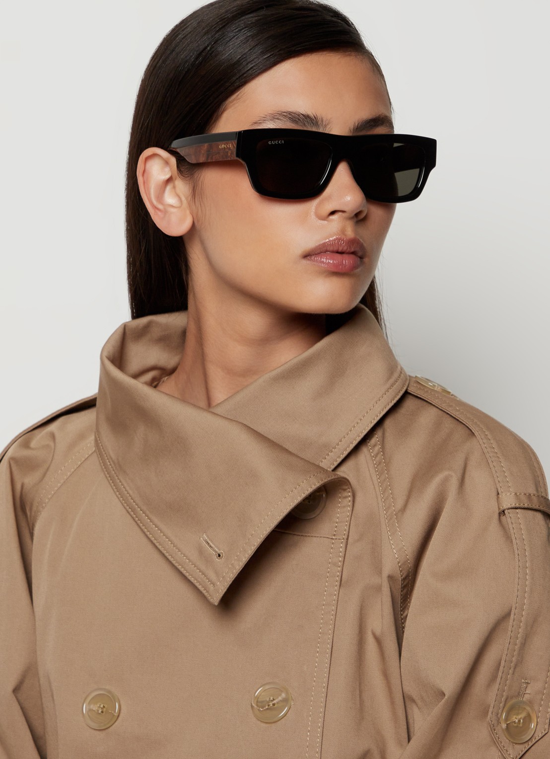 Gucci Wayfarer zonnebril GG1301S - voorkant 5 zwart
