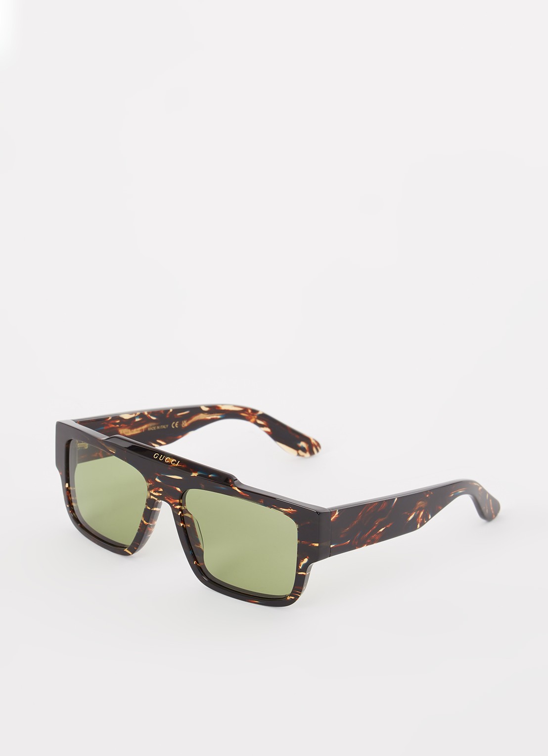 Gucci Wayfarer zonnebril GG1460S - voorkant 4 donkerbruin