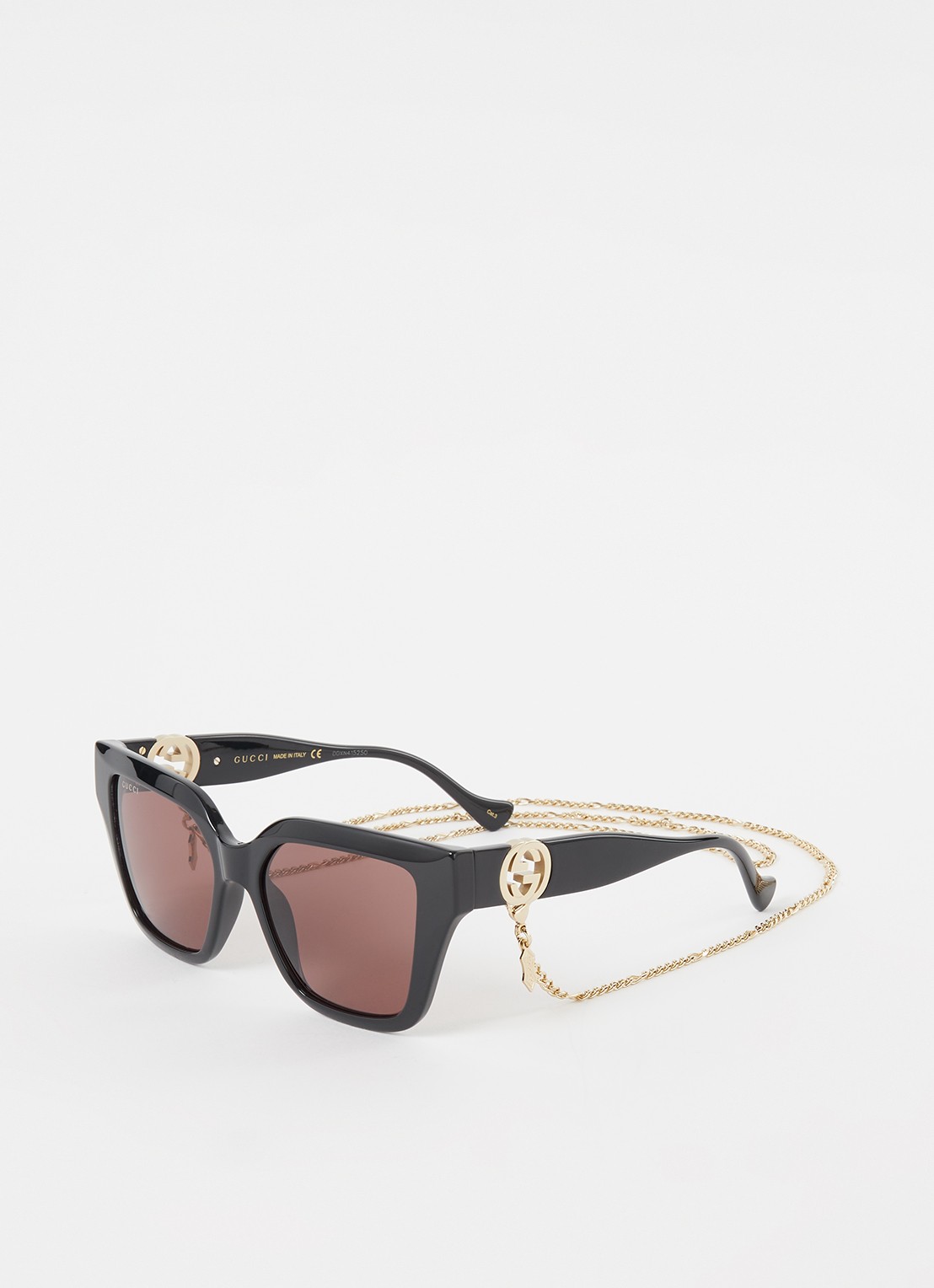 Gucci Zonnebril GC001630 met brillenkoord - voorkant 3 zwart