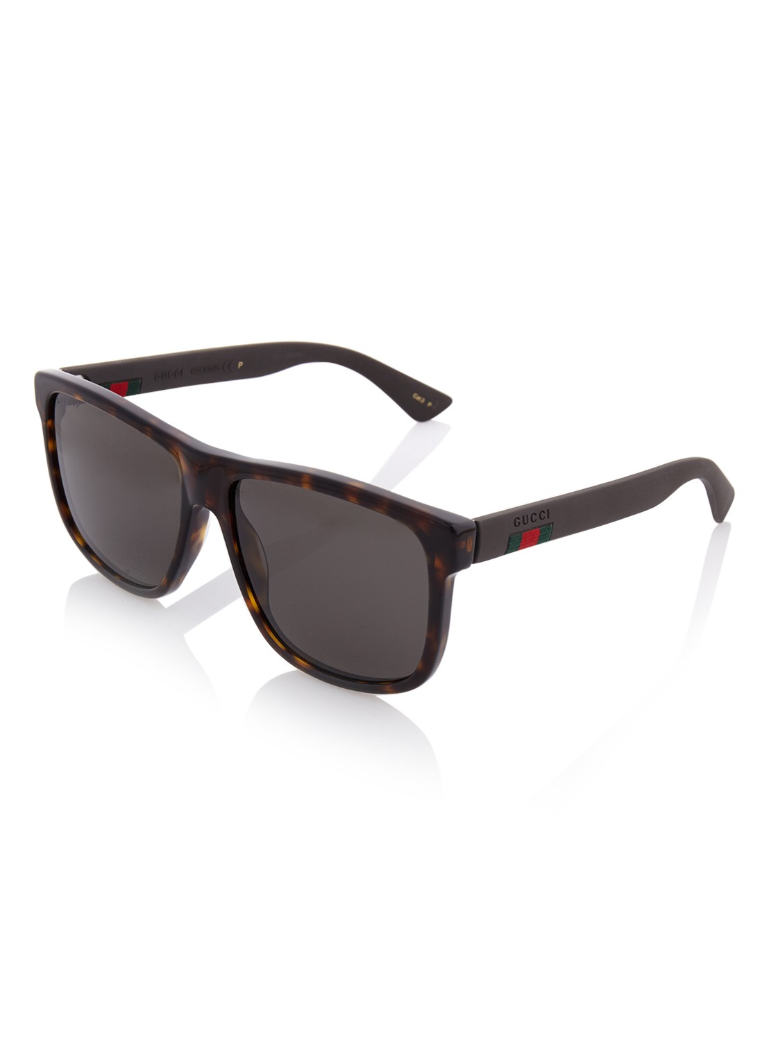 Gucci Zonnebril gepolariseerd GG0010S - voorkant bruin