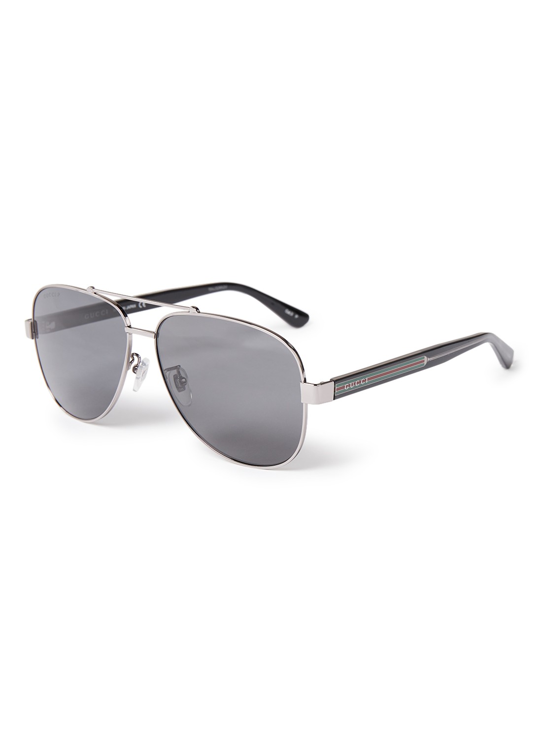 Gucci Zonnebril gepolariseerd GG0528S - voorkant zilver