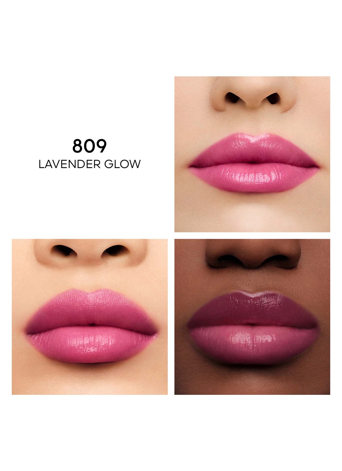 Guerlain Kiss Kiss Bee Glow - getinte lippenbalsem met honing - detail 4 809 lavender glow