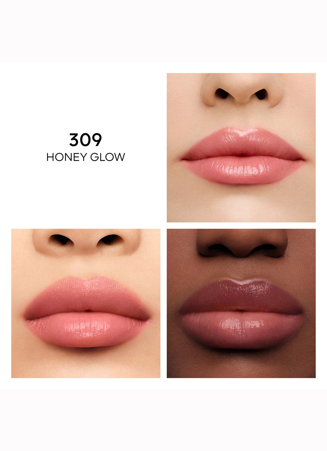Guerlain Kiss Kiss Bee Glow - getinte lippenbalsem - detail 4 309 honey glow