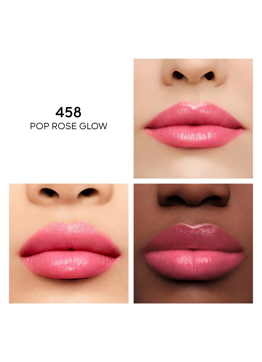 Guerlain KissKiss Bee Glow - getinte lipbalsem - detail 3 458 pop rose glow