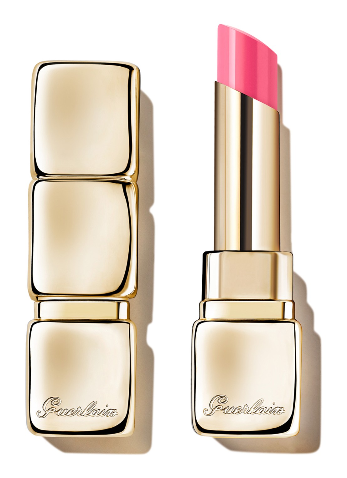 Guerlain KissKiss Bee Glow - getinte lipbalsem - voorkant 7 458 pop rose glow