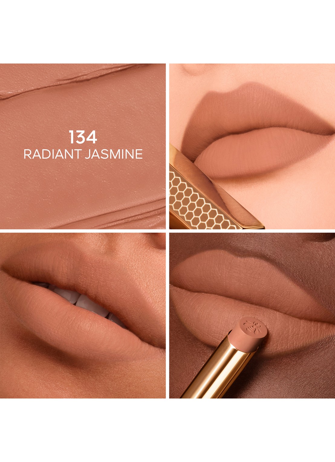 Guerlain KissKiss Honey-Infused Intense Lipstick - Refill - detail 3 134 radiant jasmine