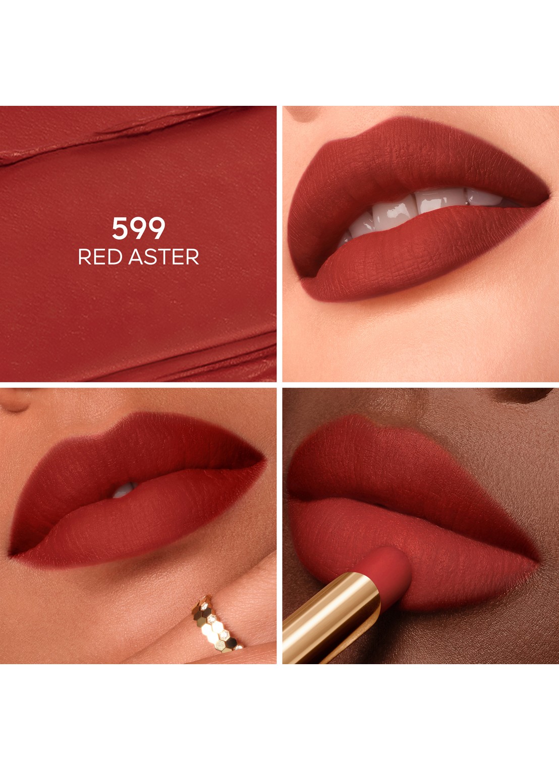 Guerlain KissKiss Honey-Infused Intense Lipstick - Refill - detail 2 599 red aster