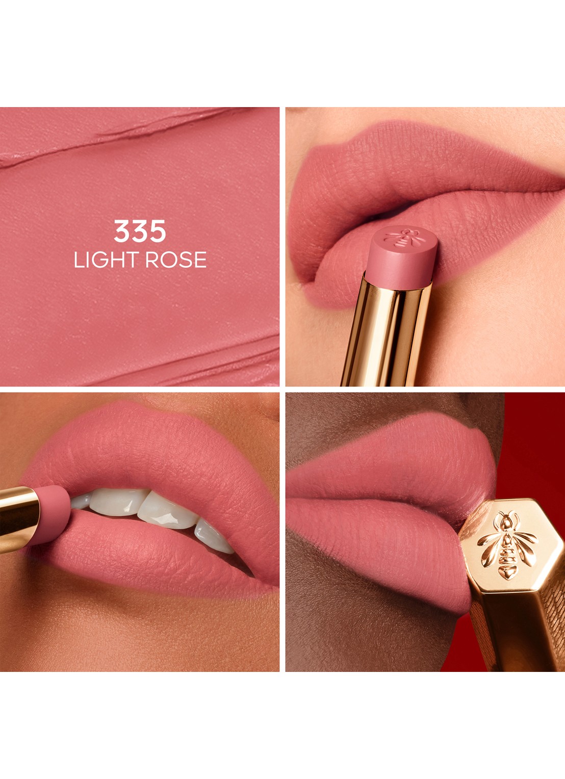Guerlain KissKiss Honey-Infused Intense Lipstick - Refill - detail 3 335 light rose