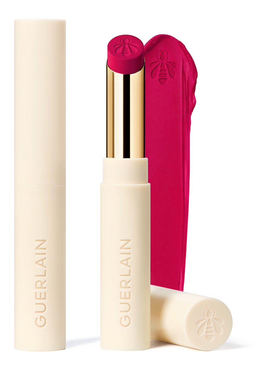 Guerlain KissKiss Honey-Infused Intense Lipstick - Refill - voorkant 391 vibrant rose