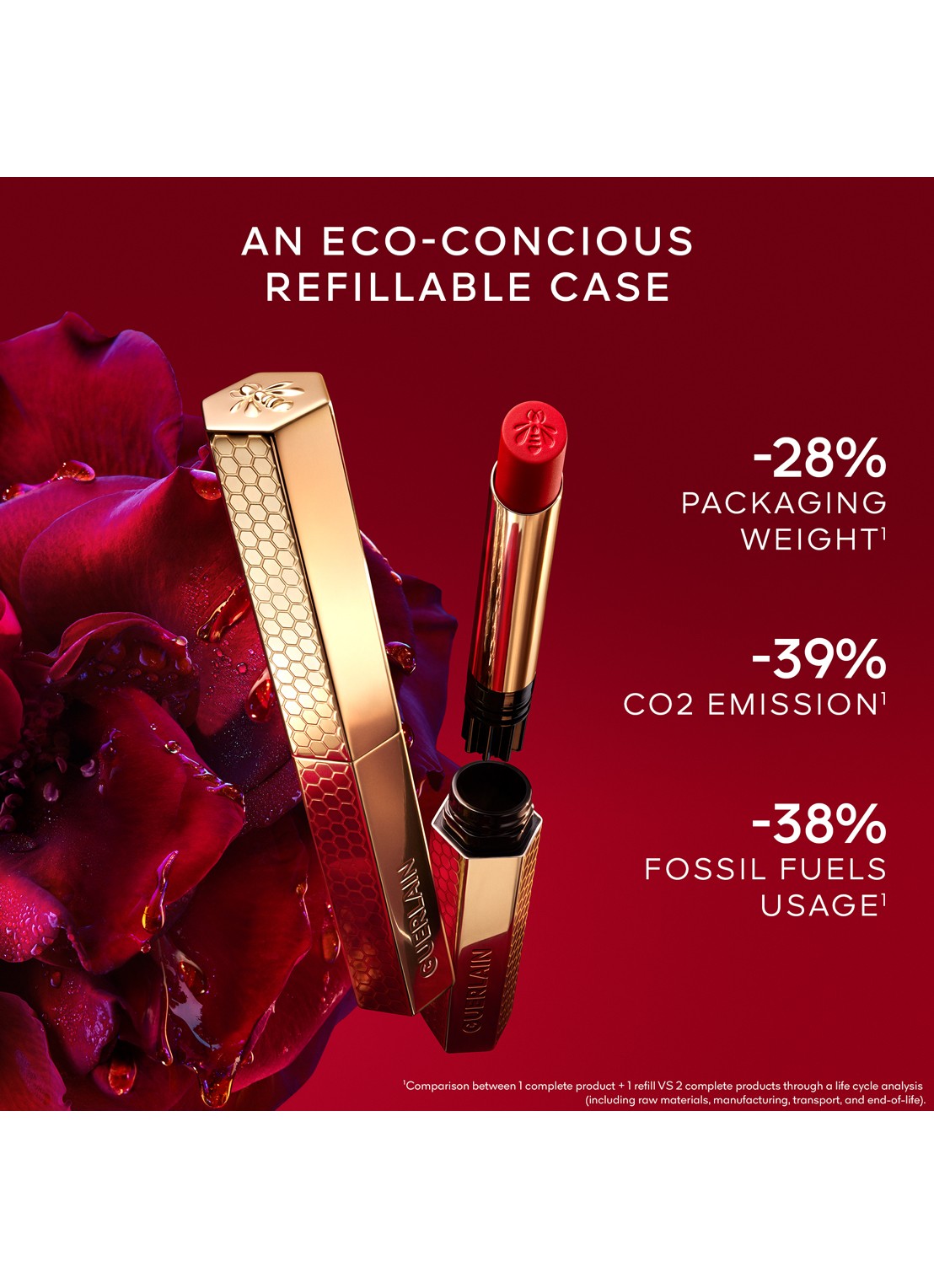 Guerlain KissKiss Honey-Infused Intense Lipstick - Refill - detail 4 815 tender lilac