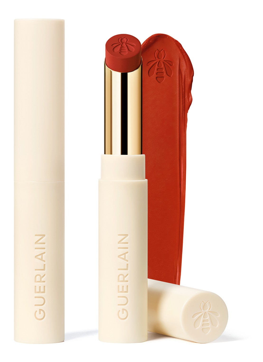 Guerlain KissKiss Honey-Infused Intense Lipstick - Refill - voorkant 6 668 warm marigold