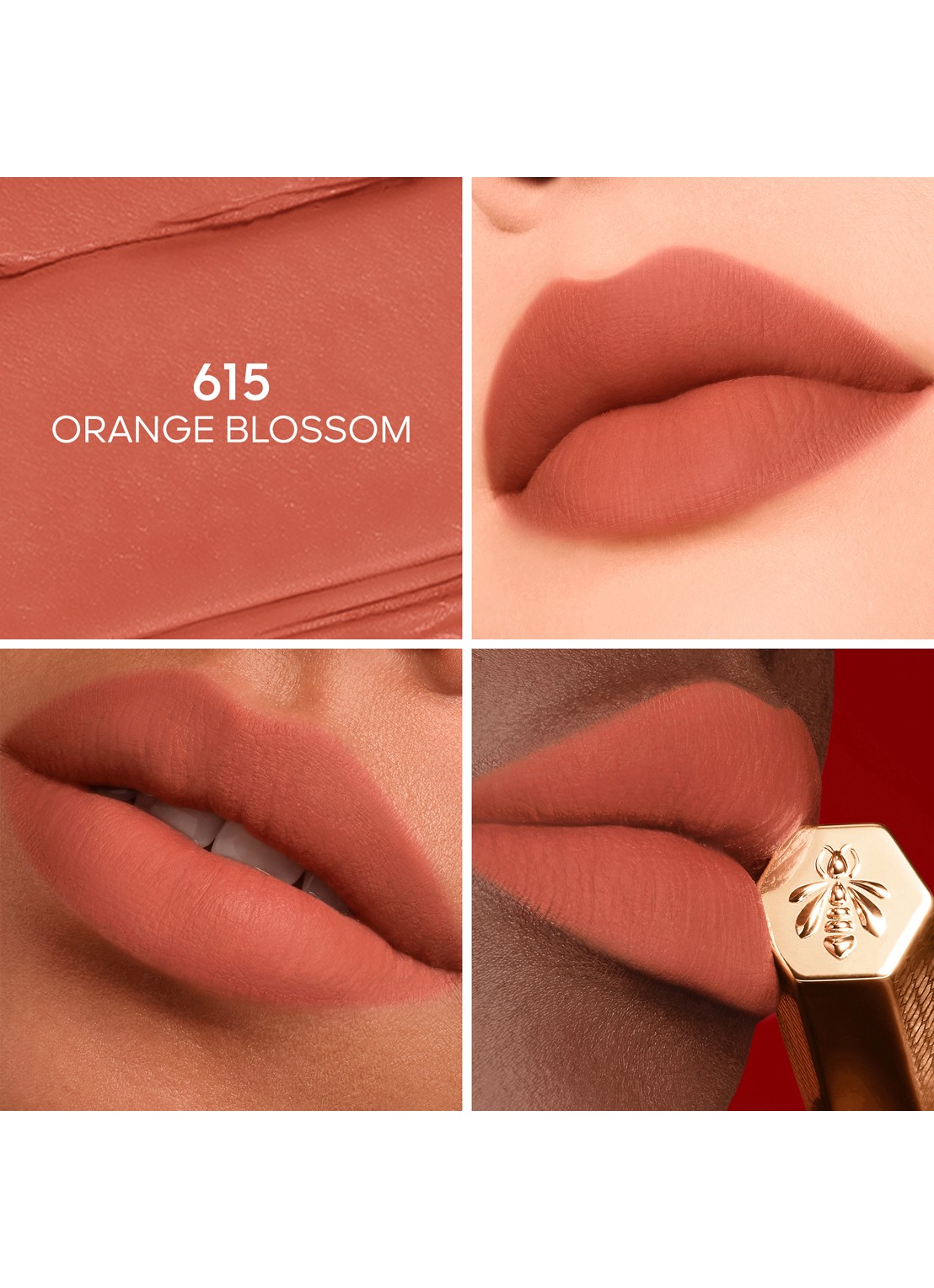 Guerlain KissKiss Honey-Infused Intense Lipstick - Refill - detail 3 615 orange blossom