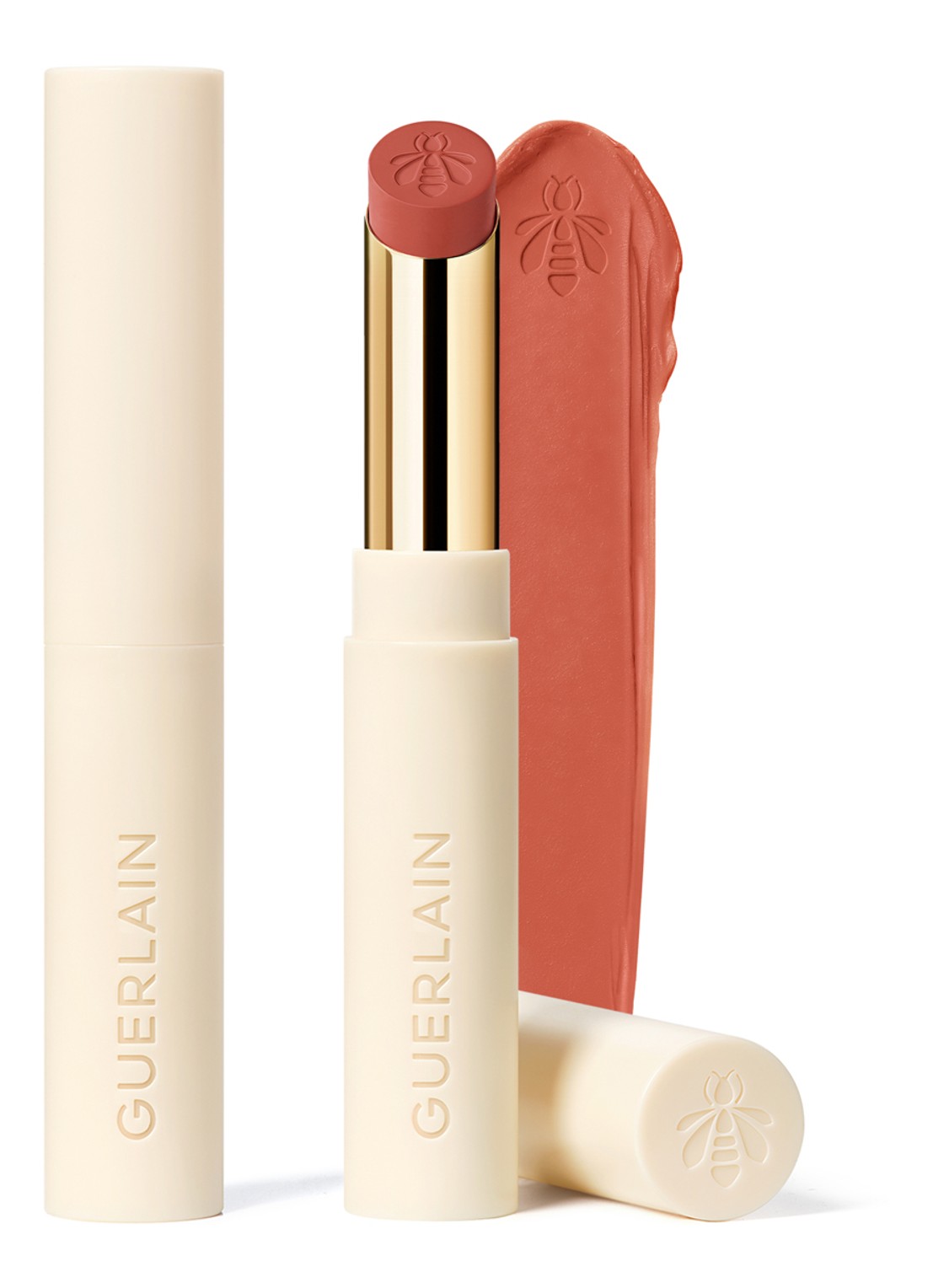 Guerlain KissKiss Honey-Infused Intense Lipstick - Refill - voorkant 615 orange blossom