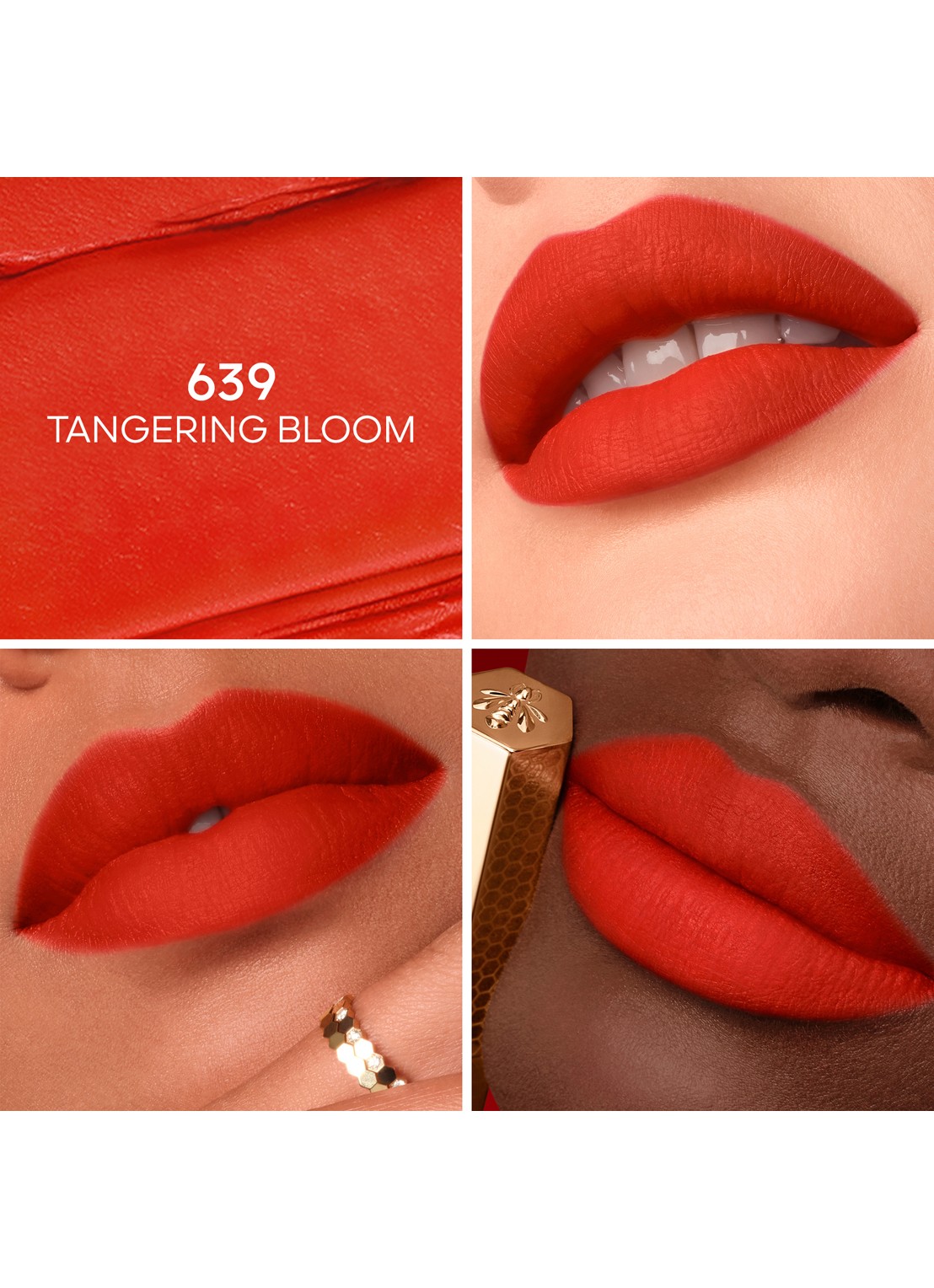 Guerlain KissKiss Honey-Infused Intense Lipstick - Refill - detail 2 639 tangering bloom