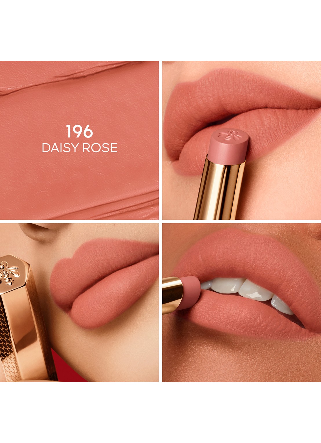 Guerlain KissKiss Honey-Infused Intense Lipstick - Refill - detail 3 196 daisy rose