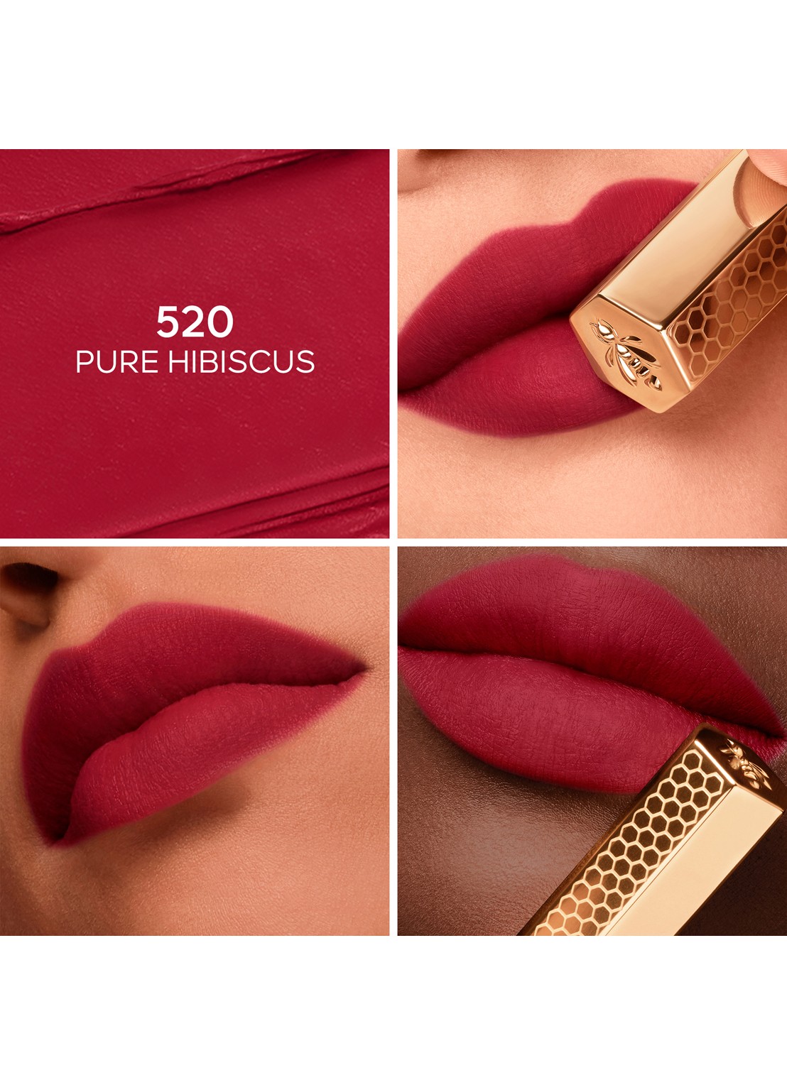 Guerlain KissKiss Honey-Infused Intense Lipstick - Refill - detail 3 520 pure hibiscus