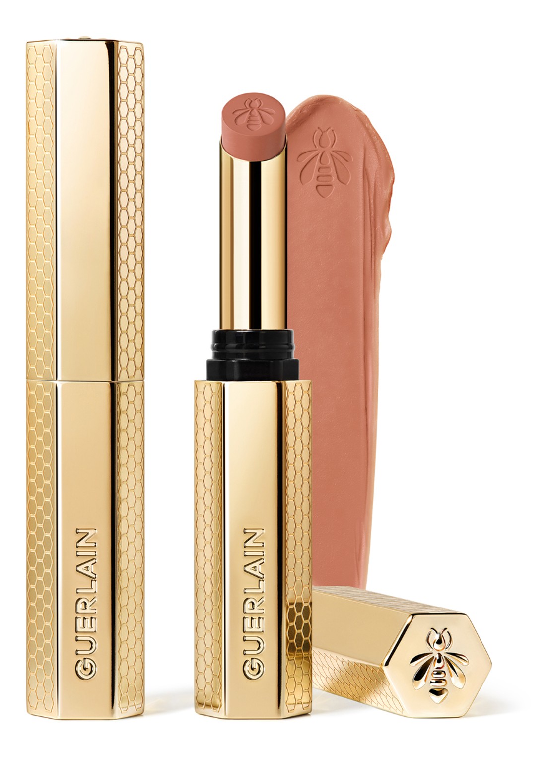 Guerlain KissKiss Honey-Infused Intense Lipstick - voorkant 6 134 radiant jasmine