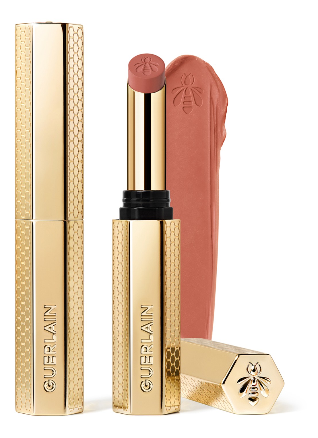 Guerlain KissKiss Honey-Infused Intense Lipstick - voorkant 6 168 blooming lily