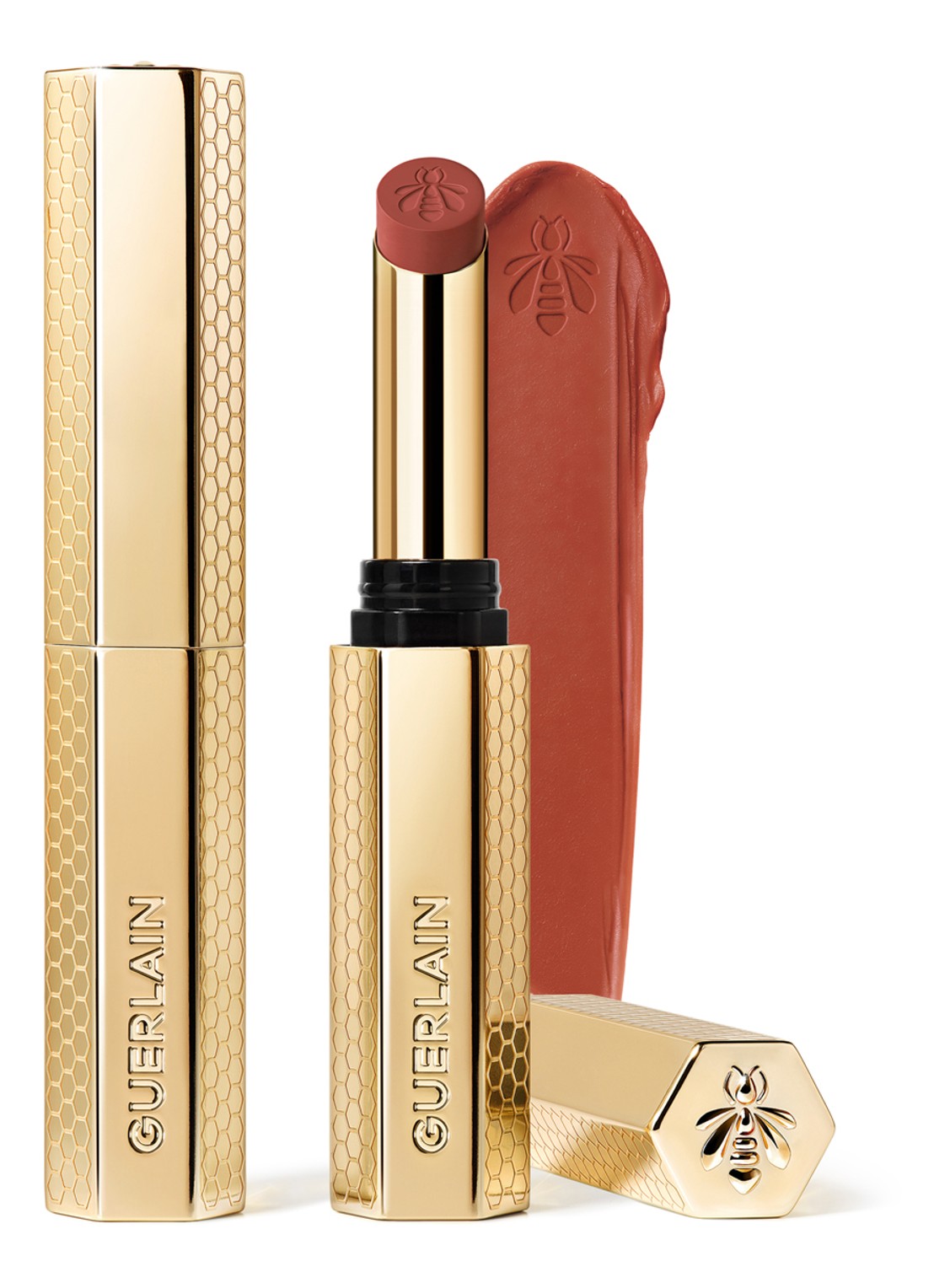 Guerlain KissKiss Honey-Infused Intense Lipstick - voorkant 279 petal nude