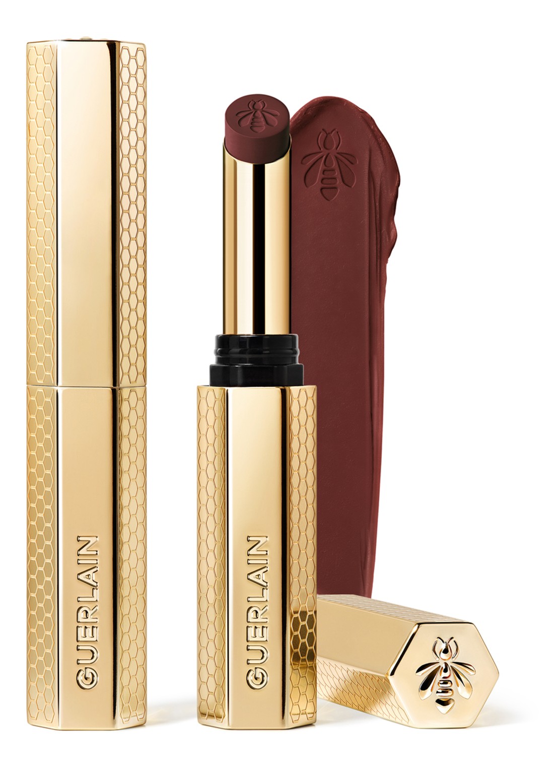 Guerlain KissKiss Honey-Infused Intense Lipstick - voorkant 291 deep dahlia